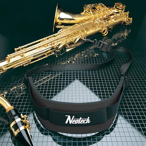Neotech Soft Saxophone Neck Strap – Padded Neoprene Strap with Swivel Hook for Alto & Tenor Sax | Adjustable, Comfortable ...