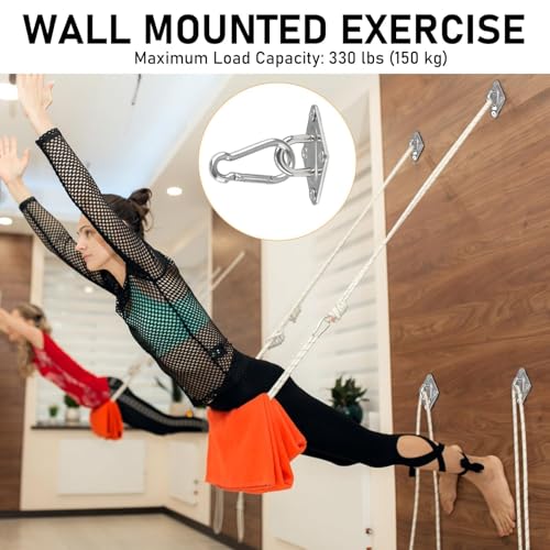 Wall Mount for Resistance Bands, Workout Anchors Wall Resistance with Hook for Fitness Bands, Space Saving Workout Equipme...