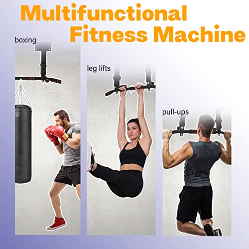 BDL Wall Mounted Pull Up Bar Chin Up bar Multifunctional Dip Station for Indoor Home Gym Workout, Power Tower Set Training...