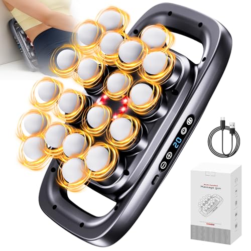 ENRIPRT 20 Head Massage Gun Deep Tissue, 2026 Upgrade Back Muscle Massager with3 Modes & 30 Intensities,2600mAh,6H Runtime...