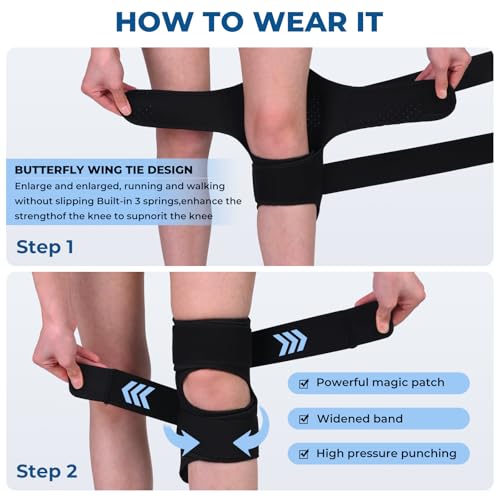 HHBOXIU Knee Brace，Spring-Driven Knee Support - Enhances Joint Assistance During Stair Climbing, Squats, and Daily Activit...