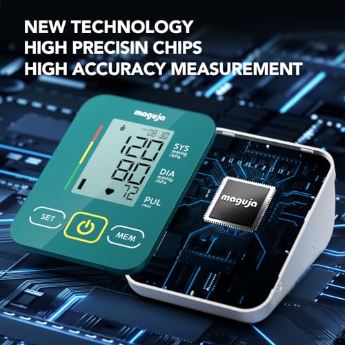 Arm Blood Pressure Monitor,maguja Blood Pressure Machine,BP Monitor Automatic Upper Arm Digital with Blood Pressure Cuff f...