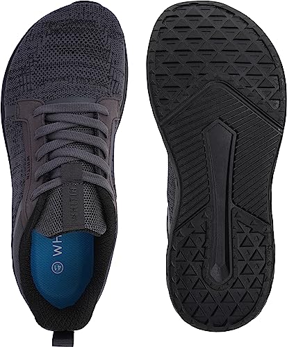 WHITIN Men's Wide Toe Box + Zero Drop Sole Road Running Shoes | Rubber Outsole