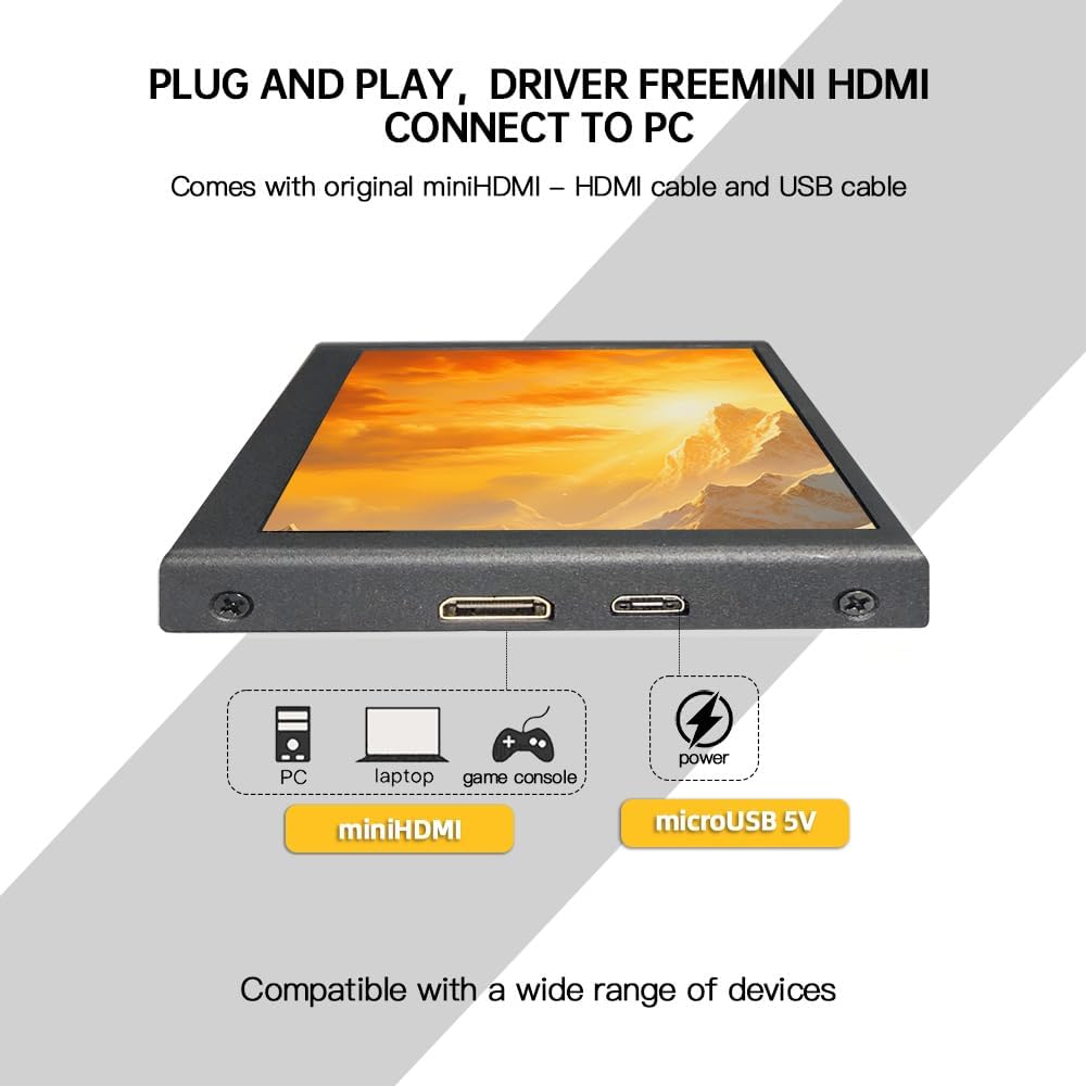 5 Inch Ips Small Hdmi Monitor Vesa Metal Shell 800X480 Mini Lcd Screen Portable Display Monitor