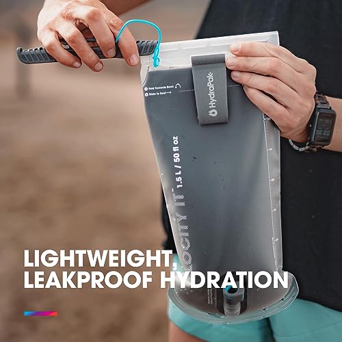 HydraPak Velocity IT (1.5L or 2L Hydration Reservoir) - Insulated Water Bladder/Reservoir for Hydration Pack – Self-Sealin...