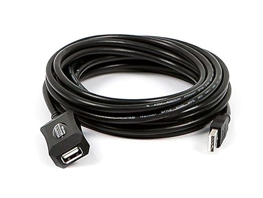 Monoprice USB 2.0 Male to Female Active Extension/Repeater Cable - Use with PlayStation, Xbox, Kinenct, Oculus VR, Card Re...