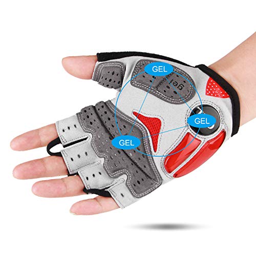 CXWXC Cycling Gloves for Men Women - Breathable Gel Road Mountain Bike Riding Gloves - Anti-Slip Bike Glove for Fitness Cy...