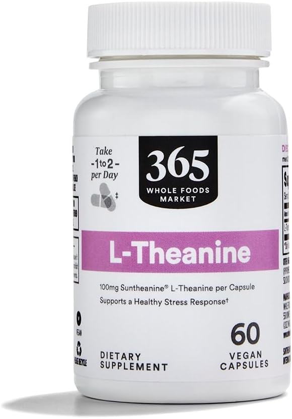 Whole Foods Market, L-Theanine, 100 MCG, 60 Count
