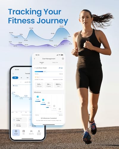 RENPHO Smart Scale, Digital Bathroom Scale for Weight, Scale with BMI, Body Fat, Muscle Mass, Body Composition Analysis, H...
