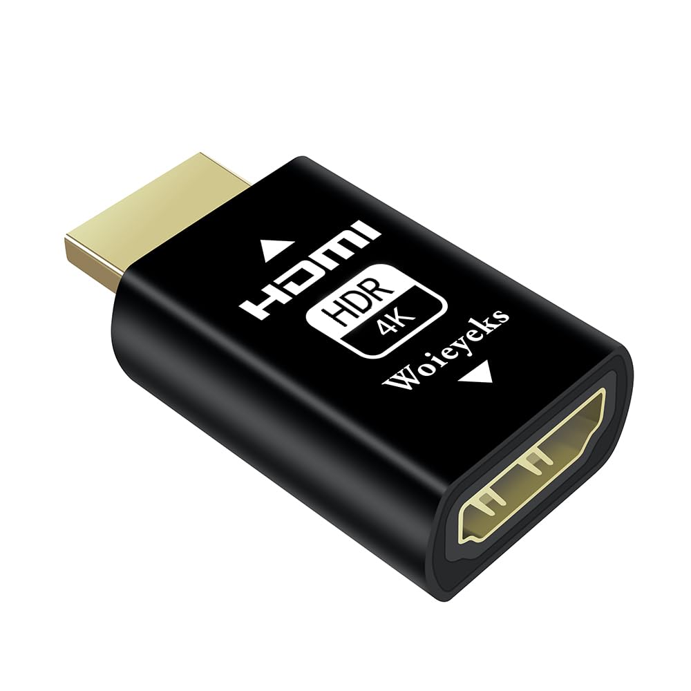 Woieyeks 4K Hdr Hdmi 2.0 Edid Emulator Passthrough Adapter,External Monitor,For Extender/Kvm Switch/Av Receiver/Video Splitters