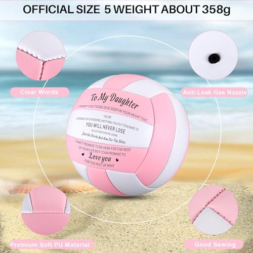 Birthday Gifts for Daughter from Mom Volley Lite Volleyball Molten Volleyball for Outdoor Indoor Volleyballs for Daughter ...