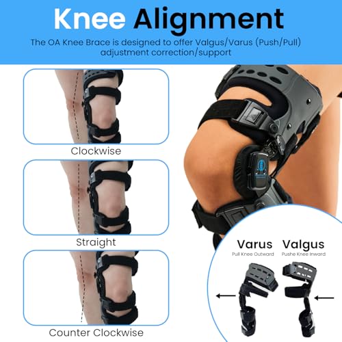 Comfyorthopedic UPGRADED Single Side OA Medial Unloader Knee Brace for Men and Women Osteoarthritis & Arthritis Pain Suppo...
