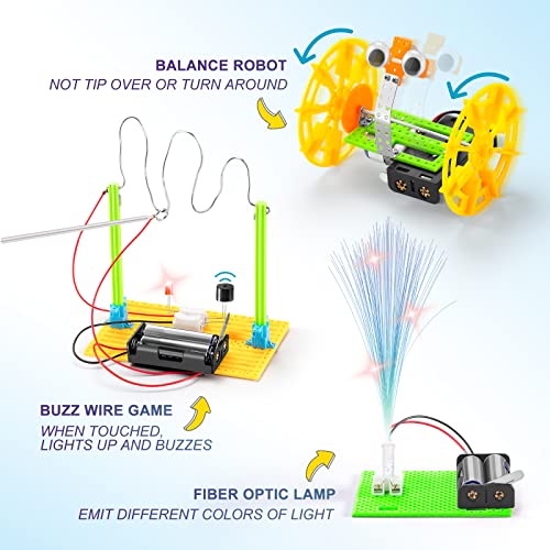 BeAndge STEM Robotics Kit - 6 Set STEM Toys for Ages 8-13, Science Kits Arts and Crafts for Kids Ages 8-12, Boys Gifts for...