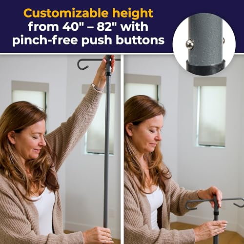 Drive Medical Economy Removable Top I. V. Pole, Silver Vein