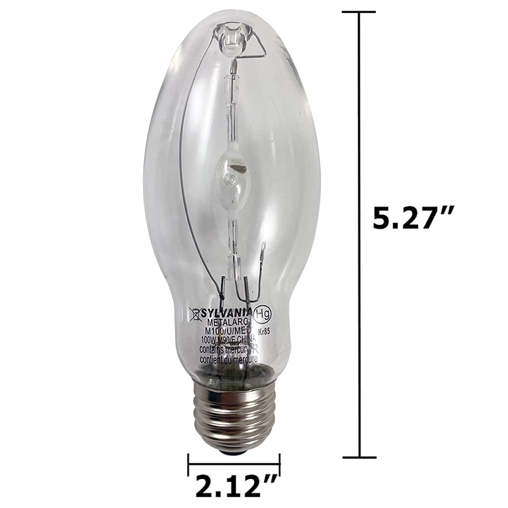 Sylvania 64818 - M100/U/Med 100 Watt Metal Halide Light Bulb