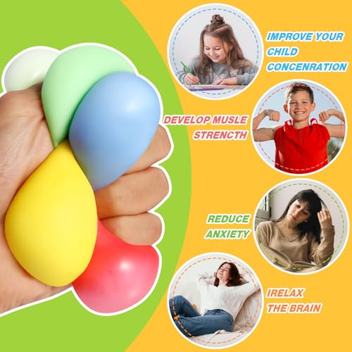 40 Pack Slow Rising Stress Cube Fidget Toys, Squishy Balls Sensory Fidget Toys for Kids Adults, Square Shape Fidgets for C...