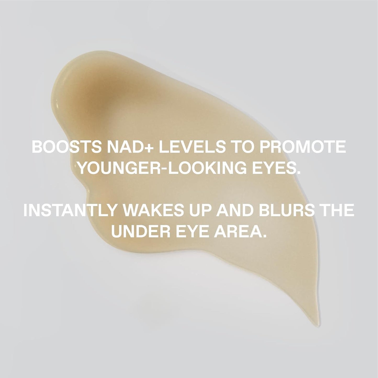 Under Eye Gel for Men, Brightening Caffeine Eye Cream with Peptides, RejuveNAD, Helps with Tightening, Depuffing, Fine Lines & Wrinkles, Puffy Under Eye Bags or Tired Eyes, 0.5 Fl Oz