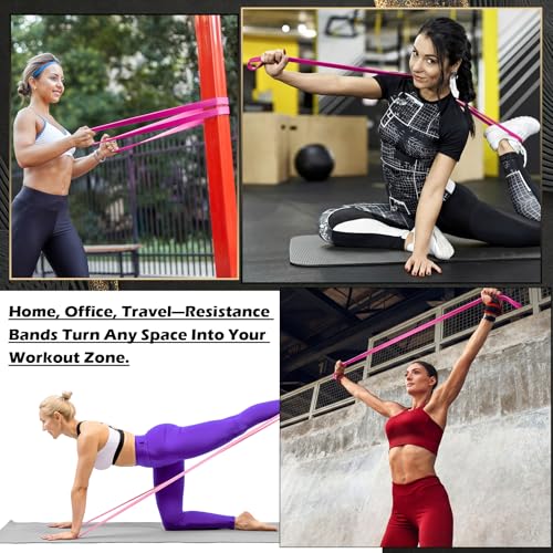 Seenelling Resistance Bands for Exercise Working Out, 5-Level Pull-Up Assistance Full-Body Training Bands for Women Men Ho...