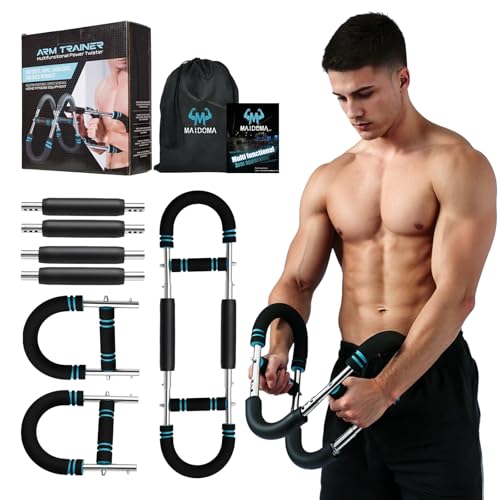 Twister Arm Trainer with 4 Springs, 30-120lb Adjustable 6 Resistance Levels Twister Arm Chest Exerciser, Portable Chest Wo...