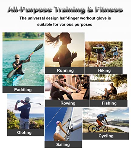 SUJAYU Fingerless Gloves - Multipurpose Water & Sports Gloves for Fishing, Sailing, Rowing, Kayaking & More - Men & Women