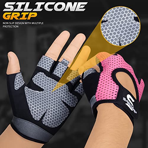 SAWANS Workout Gloves for Men and Women Weight Lifting Gloves Gym Fitness Exercise Cycling Pull ups Microfiber Lightweight...