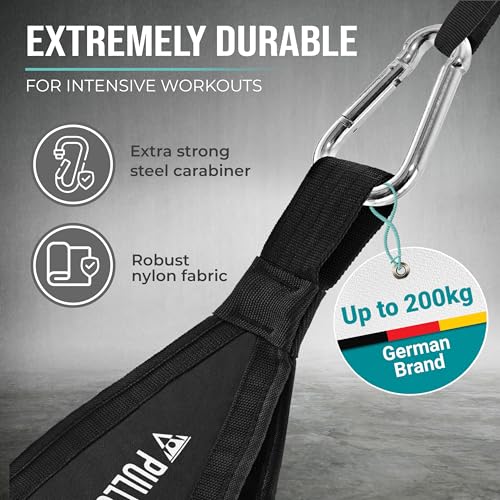 PULLUP & DIP Ab Straps, Premium Abdominal Slings for Abdominal Training, Padded Workout Straps for Crunches, Hanging, Leg ...