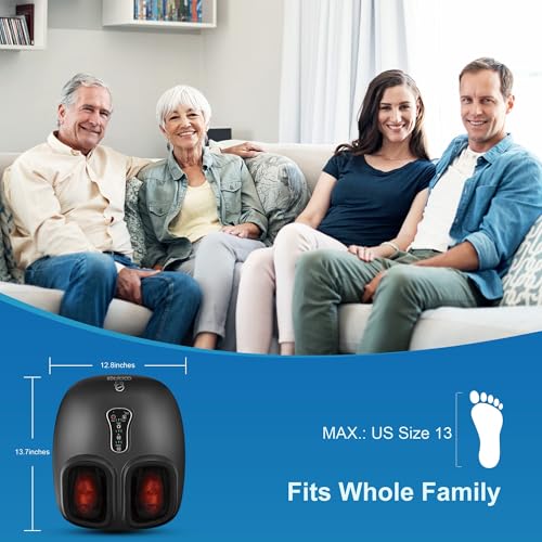 COMFIER Shiatsu Foot Massager with Heat[FSA Eligible HSA],2026 Upgraded Feet Massager Machine for Plantar Fasciitis,Neurop...