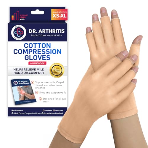 Doctor Developed Arthritis Gloves - Cotton Fingerless Compression Gloves - Hand Compression Gloves for Arthritis Relief - ...