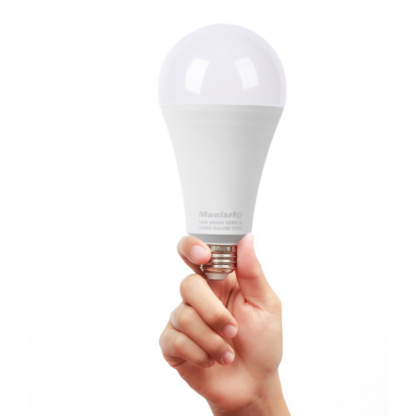 Maelsrlg 300W Equivalent Led Bulb  30W 4000 Lumens Warm White 3000K  E26 Base  120V  Non-Dimmable  4-Pack - Replaces 300 Watt Light Bulb For Home & Hospitality Lighting