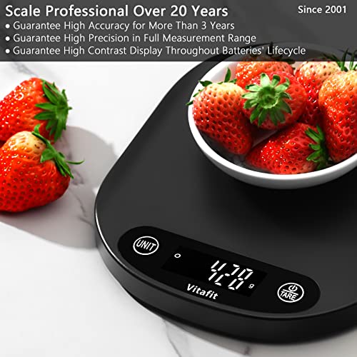 Vitafit 33lb/15kg Digital Food Scale in High Precision 0.1oz/1g, Our Own Kitchen Scale Professional Factory Since 2001, Ho...