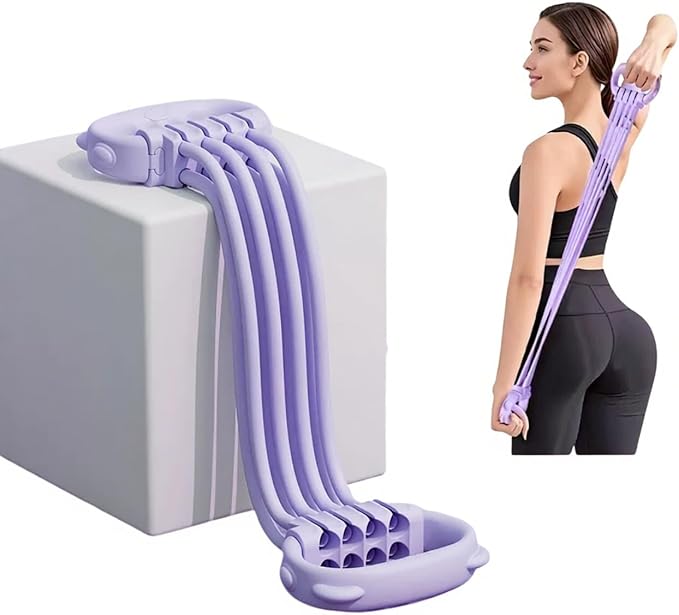 Resistance Bands with Handles - 8 Tube Adjustable Figure 8 Exercise Bands Set for Women & Men, Heavy Duty Workout Bands fo...