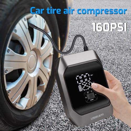 LISIXLIUYI Car Jump Starter with Air Compressor (3.5L Gas / 4.0L Diesel) 12V Auto Battery Booster Pack Jump Box 1000A Peak...