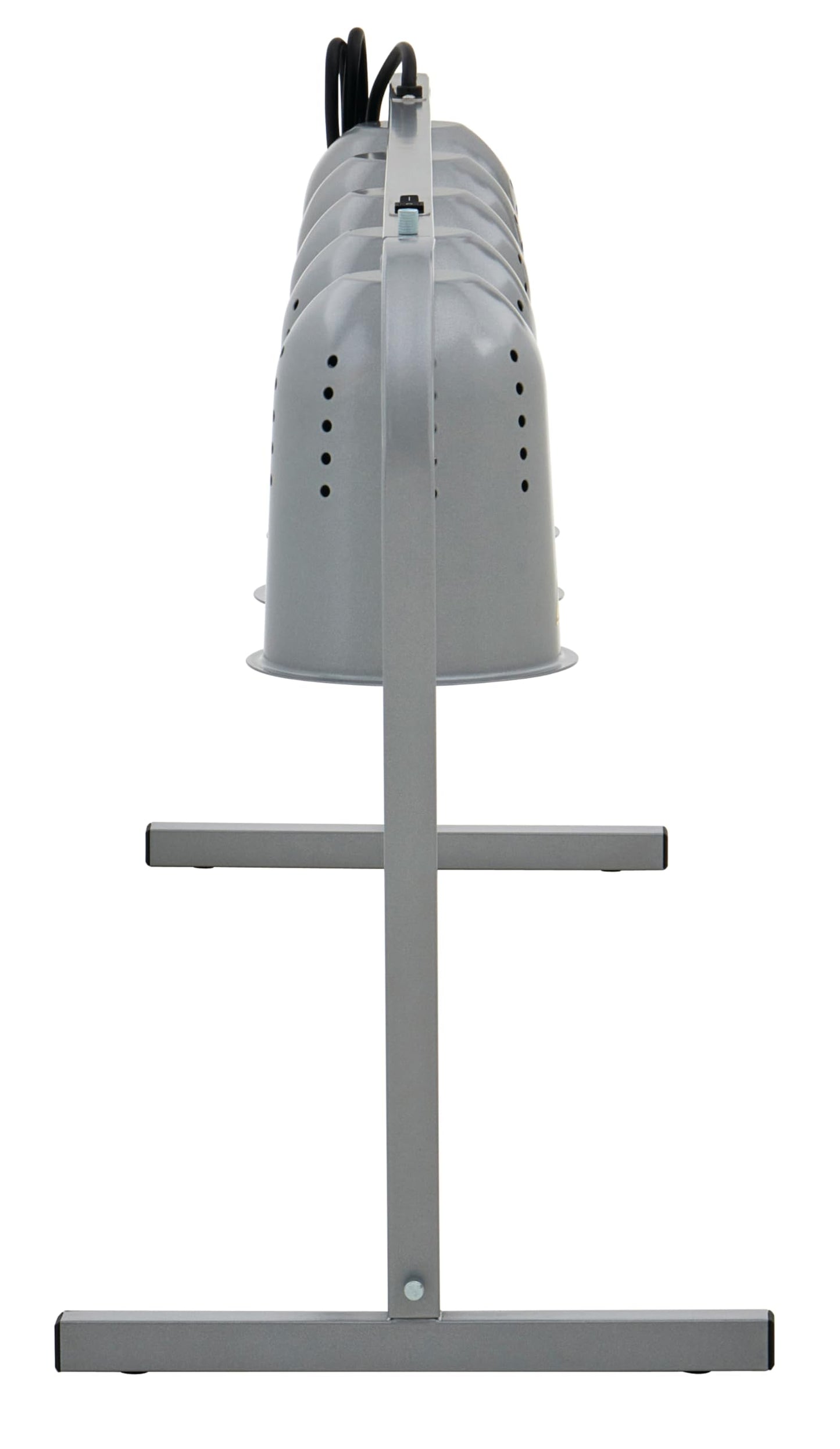 Kratos Commercial Bulb Warmer, Five Bulb Pass Through Heat Lamp for Food, Silver, 120V, 1250 Watts, Countertop Electric Food Warmer for Restaurants (31M-009)