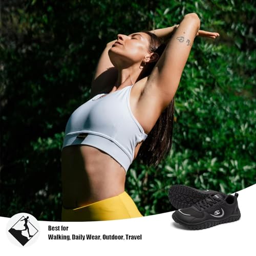HOBIBEAR Womens Barefoot Shoes | Wide Toe Box | Comfortable Outdoor Sneaker