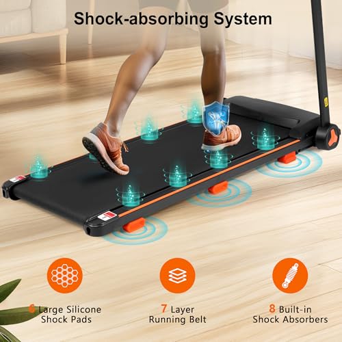 STOKRA Treadmills for Home, 350 lbs Weight Folding Treadmill with 0-6% Auto Incline, 3.0 HP Walking Pad Treadmills, Runnin...