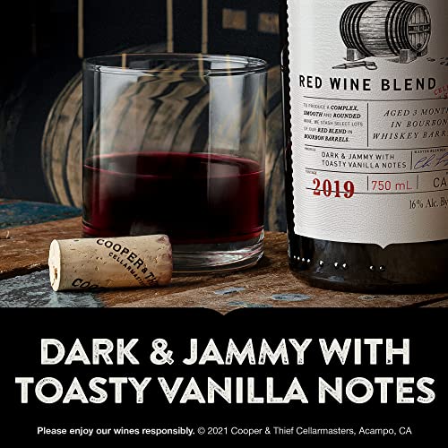 Cooper and Thief Bourbon Barrel Aged Red Blend Red Wine, 750 mL Bottle