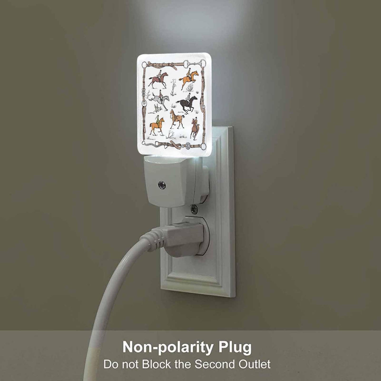 Chrobak LED Night Light, Equestrian Sport, Energy Efficient, Model WML-Night-Light-231023-161, White