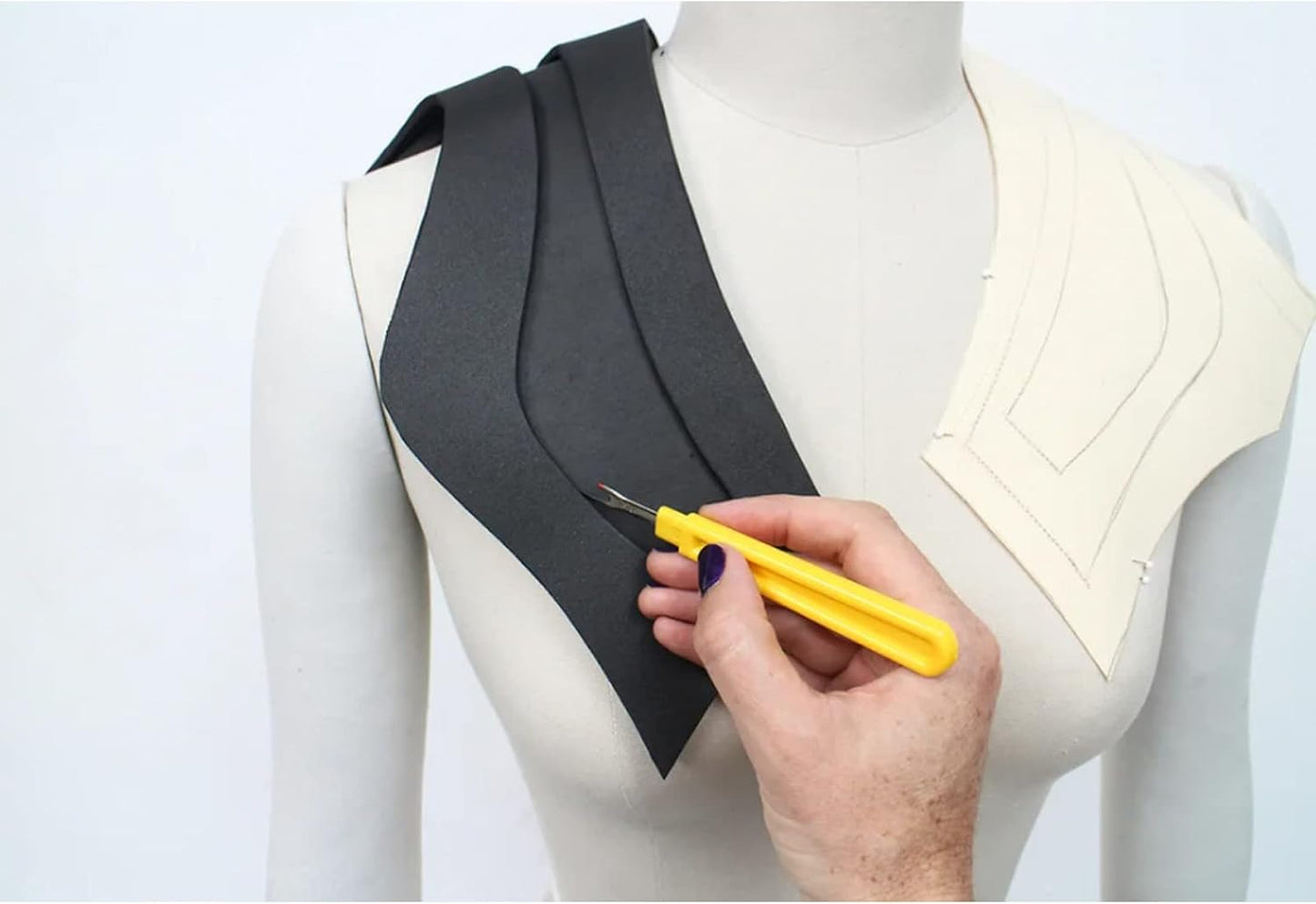 Labzhang Black EVA Foam Cosplay, 1 Piece of 4mm Craft Foam,Cosplay Foam, 14" x 39" Ultra-high Density 80 kg/m3 EVA Foam Sheets