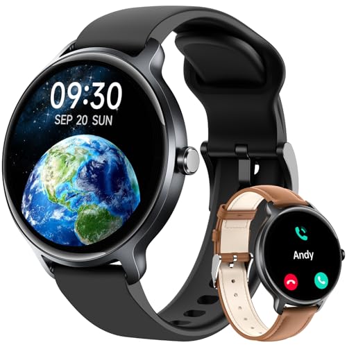 Smart Watch for Women Men, 1.27" AMOLED Screen Smartwatch with Answer/Make Call for iPhone/Android/Samsung, Fitness Tracke...