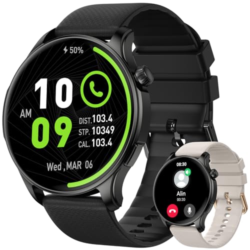 Smart Watch for Men Women Fitness: Waterproof Make/Answer Call Smart Watches for Men Digital Mens Watches Run Smartwatch A...