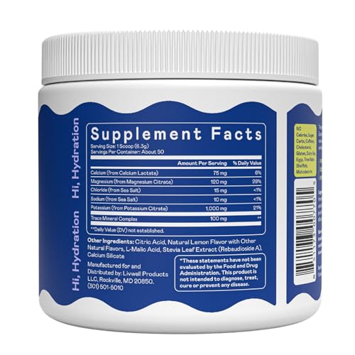 Hi-Lyte Keto K1000 Electrolyte Powder | Lemonade | Hydration Supplement Drink Mix | Boost Energy & Beat Leg Cramps | No Su...