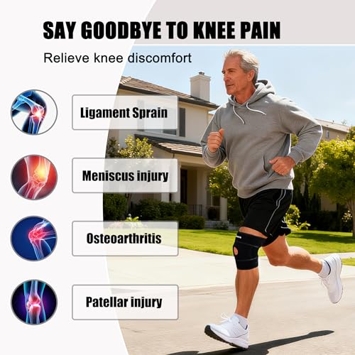 VIPWORK Knee Brace for Women and Men – Compression Knee Sleeve for Meniscus Tear, ACL, Arthritis Pain Relief, Knee Pain Su...