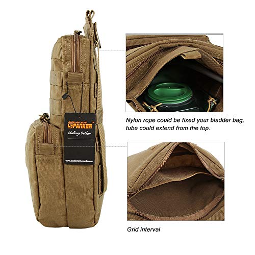 EXCELLENT ELITE SPANKER Tactical MOLLE Hydration Pack for 3L Hydration Water Bladder Molle Vest Accessory