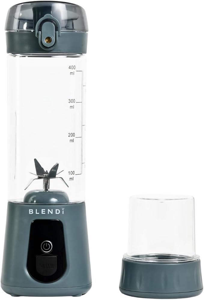 BLENDi Pro+ Portable Blender (New 2025 Model, 17.5oz, Gray) – Upgraded Ice Crushing 120W Motor, USB-C Rechargeable, Cordless Personal Blender for Smoothies & Shakes – BPA-Free,Travel-Friendly