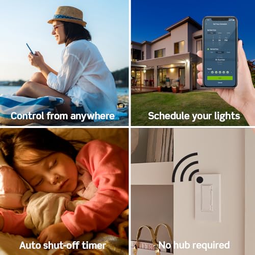 Leviton Decora Smart Switch, Wi-Fi 2nd Gen, Neutral Wire Required, Works with Matter, Alexa, Google Assistant, Apple Home/...