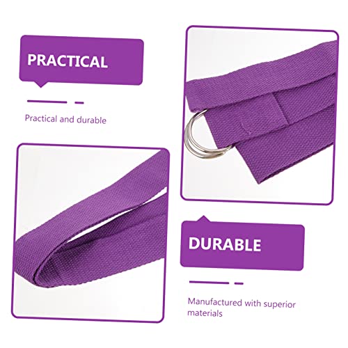 BESPORTBLE 2pcs Yoga Stretching Strap Back Buckle Professional Fitness Band for Yoga Stretching Back Calf Exercise Mat Holder