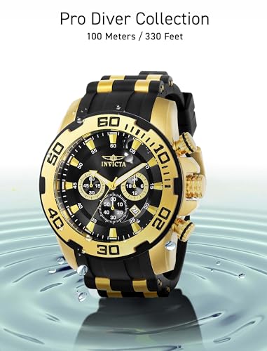 Invicta Men's 22340 22341 22343 22344 22346 Pro Diver Analog Display Quartz Black Watch