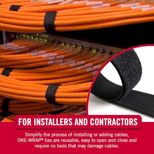 VELCRO Brand Cut to Length Straps Heavy Duty | 45 Ft x 3/4 in | ONE-WRAP Self-Gripping Double Sided Roll | Bundling Ties F...