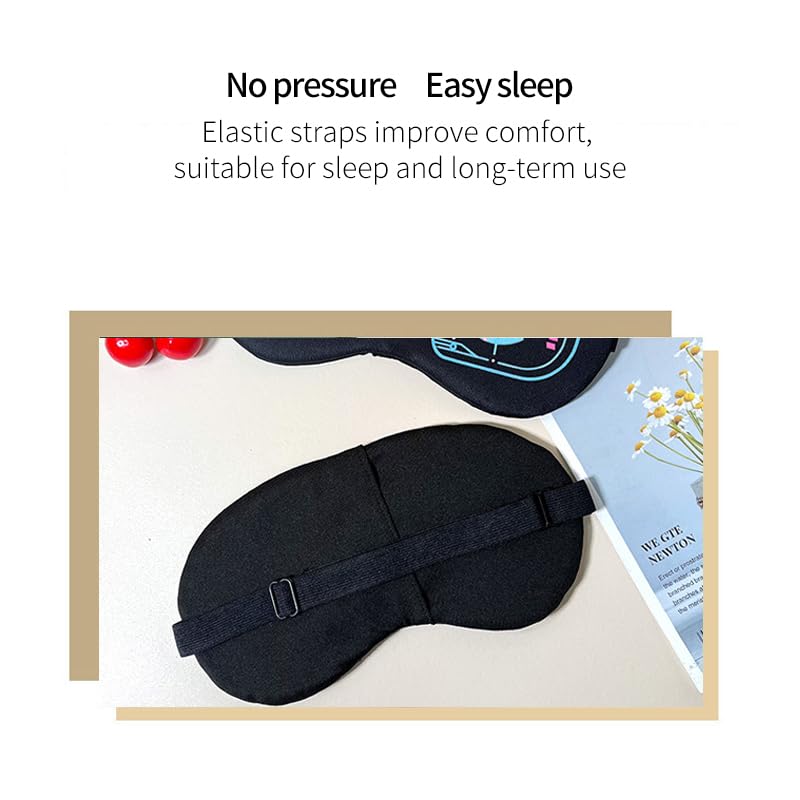 PERFECTSIGHT Sleep Eye Masks, Cute Plush Sleep Eye Cover Lightweight Adjustable Eyeshade Faux Fur Mask Cover for Women Men Sleep Travel Nap (Hotdog)