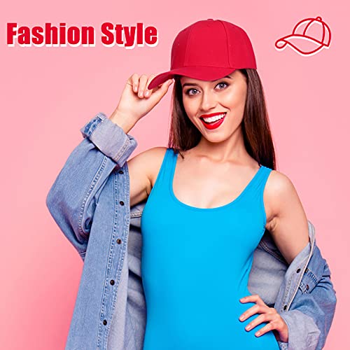 Geyoga 15 Pieces Baseball Cap Bulk Adjustable Size Plain for Men Women Blank hat for Running Workouts and Outdoor Activities